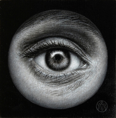 Pittura intitolato "The Eyes of Truth (…" da Marko Karadjinovic, Opera d'arte originale, Acrilico