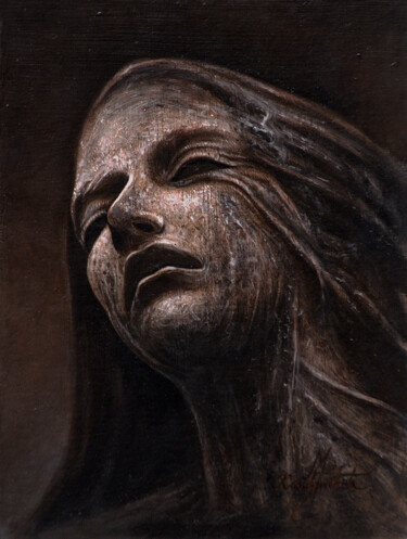 Painting titled "Sorrow" by Marko Karadjinovic, Original Artwork, Oil