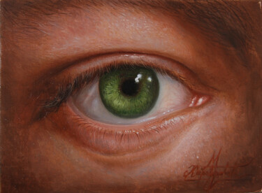 Painting titled "The Eye 1" by Marko Karadjinovic, Original Artwork, Oil