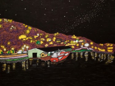 Peinture intitulée "Island series #4" par Maria Kozyrenko, Œuvre d'art originale, Pastel