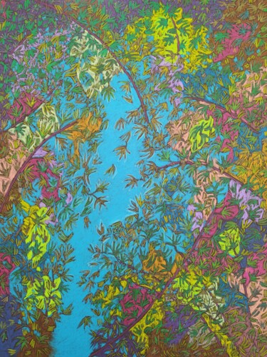 Malerei mit dem Titel "Island Series #15" von Maria Kozyrenko, Original-Kunstwerk, Pastell