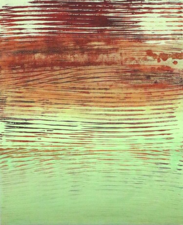 Картина под названием ""Rain Drops on an O…" - Mark S. Thomas, Подлинное произведение искусства, Акрил Установлен на Деревян…