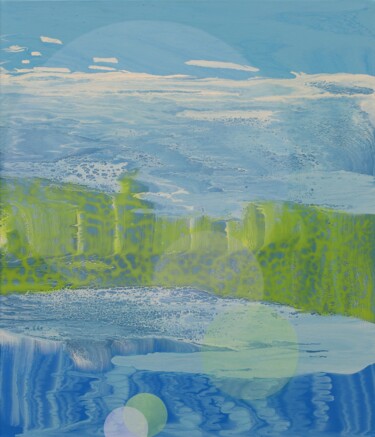 Malarstwo zatytułowany „Looking for the Sea” autorstwa Markus Honerla, Oryginalna praca, Lakier Zamontowany na Drewniana ram…