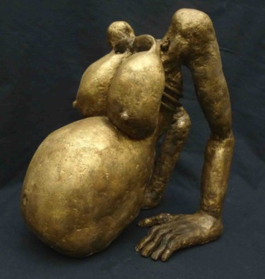 Escultura titulada "Vie et mort-conditi…" por Markus Nine, Obra de arte original