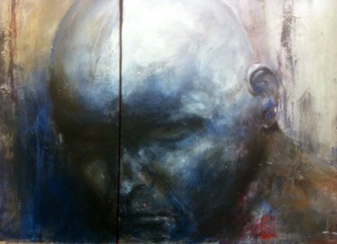 Peinture intitulée "Auto portrait pense…" par Markus Nine, Œuvre d'art originale, Acrylique