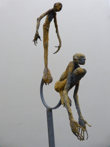 Sculpture intitulée "hommes-oiseaux-ii.j…" par Markus Nine, Œuvre d'art originale, Autre