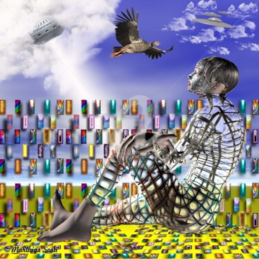 Arte digitale intitolato "+" da Janet Marlaigs Aranda Sosa, Opera d'arte originale, Modellazione 3D
