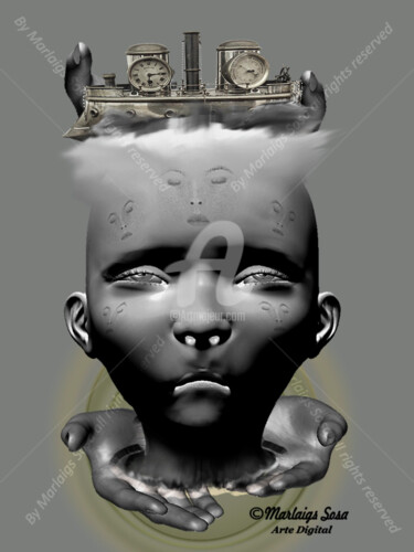 Digital Arts με τίτλο "(." από Janet Marlaigs Aranda Sosa, Αυθεντικά έργα τέχνης, 3D Μοντελοποίηση