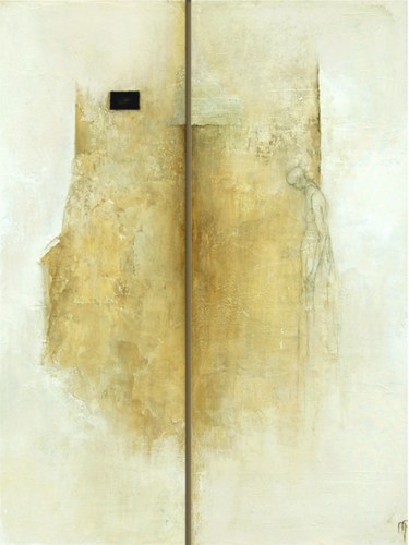 Malerei mit dem Titel "todo pasa y todo qu…" von Marleen Pauwels, Original-Kunstwerk