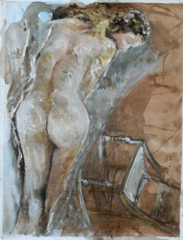 Painting titled "woman" by Marlen Ferrer, Original Artwork