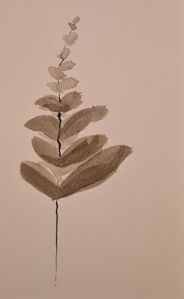 Dessin intitulée "Soft branche 2" par Marlène Bonnaffé, Œuvre d'art originale, Encre