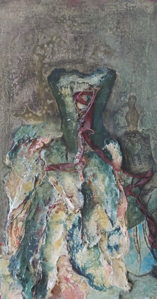 Pintura intitulada "CHARIVARI 1 HUE MAR…" por Marlène Hue, Obras de arte originais, Óleo