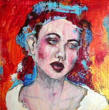 Painting titled "MELA" by Marlène Regazzoni (MaOni), Original Artwork, Acrylic