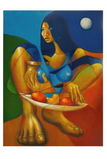 Pintura intitulada "Plegaria ou Oração" por Mario Marlez, Obras de arte originais, Outro