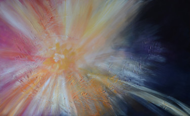 Painting titled "light-of-compassion…" by Marlise Witschi, Original Artwork