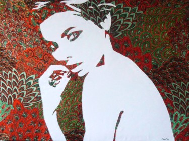 Painting titled "Melys" by Marl'N, Original Artwork, Fabric Mounted on Wood Stretcher frame