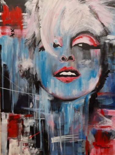 Malarstwo zatytułowany „Marilyn Monroe” autorstwa Marly Genuino, Oryginalna praca, Akryl