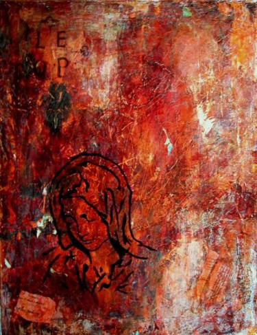 Peinture intitulée "La Pieta" par Marna, Œuvre d'art originale
