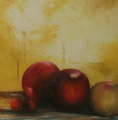 Painting titled "pomme antiques" by Maro Scott-Rorive, Original Artwork