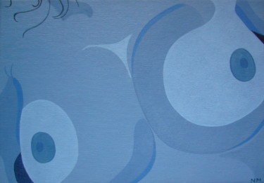Peinture intitulée "sans titre (3)" par Maron, Œuvre d'art originale, Huile Monté sur Carton