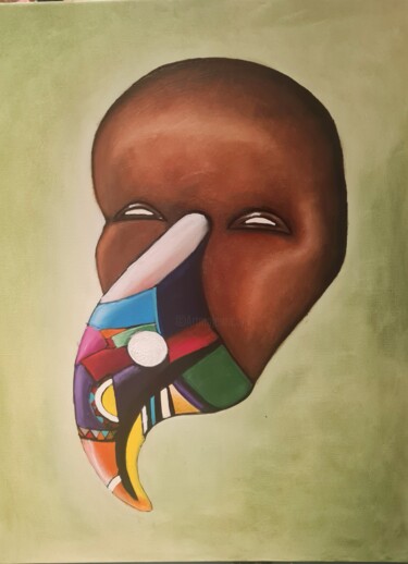 Painting titled "Sans" by Maroschka Gillotte, Original Artwork, Acrylic