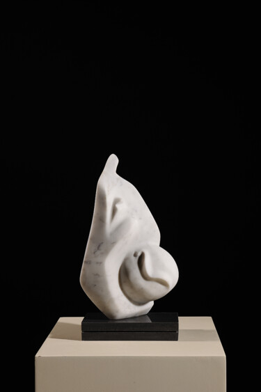 Sculpture titled "By Love I Exist" by Maroun Hakim, Original Artwork, Stone