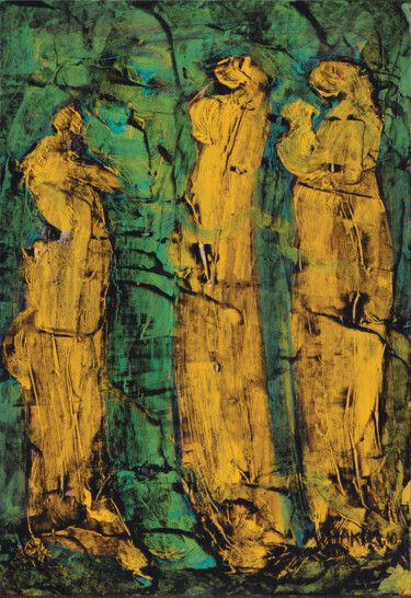 Pittura intitolato "The Veins of Creati…" da Maroun Hakim, Opera d'arte originale, Acrilico
