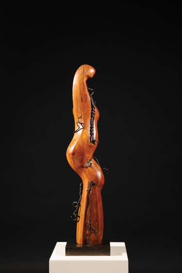 Sculpture intitulée "With each Thrill a…" par Maroun Hakim, Œuvre d'art originale, Bois