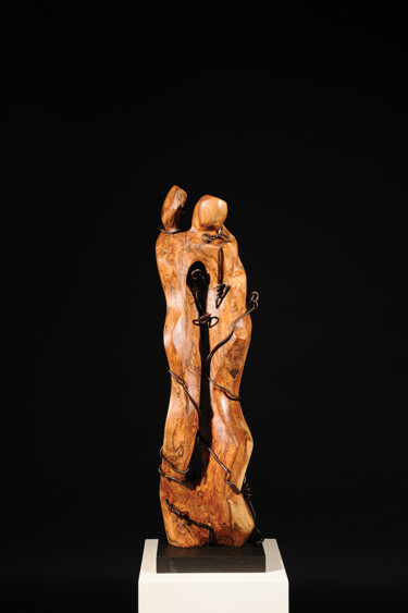 Sculpture titled "To Each Body its Te…" by Maroun Hakim, Original Artwork, Wood