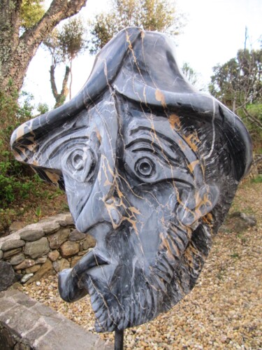 Escultura titulada "Portrait de CEZANNE" por Marpa, Obra de arte original, Piedra
