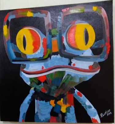 Painting titled "sapo" by Budiee, Original Artwork