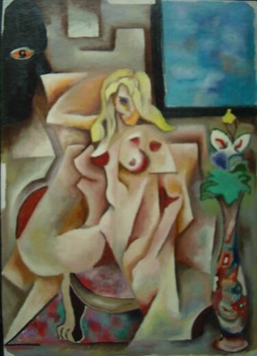 Pintura intitulada "femea fatal" por Marques Da Silva, Obras de arte originais