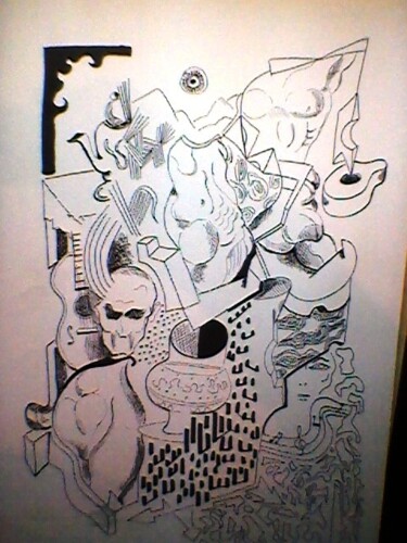 Drawing titled "surrealismo 1" by Marques Da Silva, Original Artwork