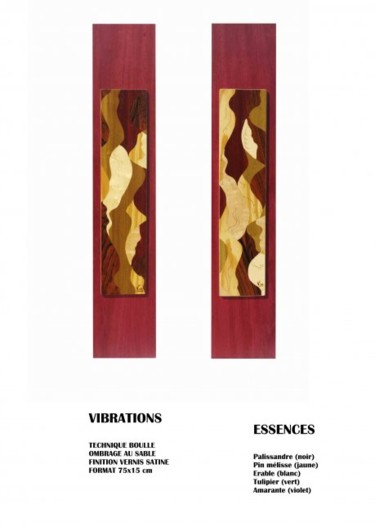 Sculpture intitulée "Vibrations, 1 et 2." par Vince, Œuvre d'art originale