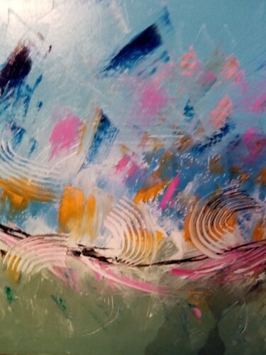 Картина под названием "art abstrait, coule…" - Patrick Mars, Подлинное произведение искусства, Масло