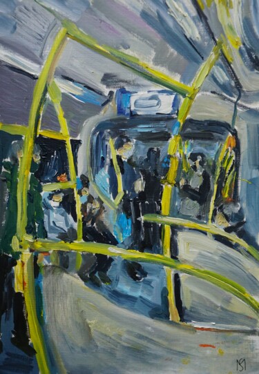 Painting titled "Route 904" by Maria Simbirkina, Original Artwork, Oil