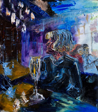 Peinture intitulée "Bar" par Maria Simbirkina, Œuvre d'art originale, Huile