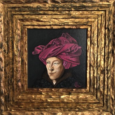 Pittura intitolato "Turbante I" da Marta Alabau Calabuig, Opera d'arte originale, Olio
