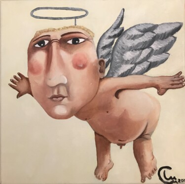 Pittura intitolato "Angelito" da Marta Alabau Calabuig, Opera d'arte originale, Olio