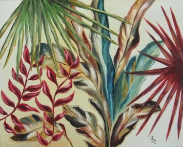 Pintura intitulada "Natureza" por Marta Bessa, Obras de arte originais, Óleo