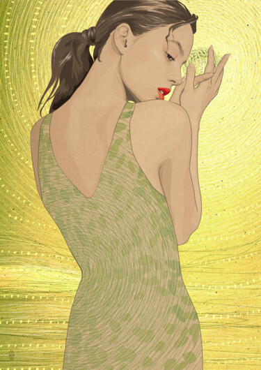 Digital Arts titled "Calmness" by Marta Joy, Original Artwork, 2D Digital Work