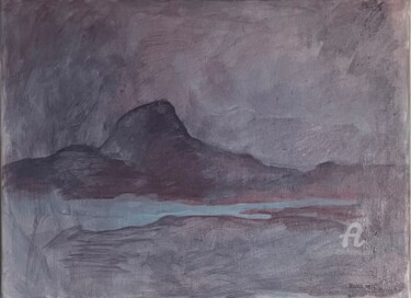Pittura intitolato ""Reflections (Wakef…" da Marta Leim, Opera d'arte originale, Acrilico Montato su Telaio per barella in l…