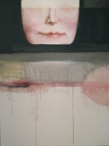 Pintura intitulada "Study Lips" por Marta Lowndes, Obras de arte originais