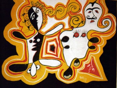 Pintura intitulada "Aladino" por Marta Cordeiro, Obras de arte originais