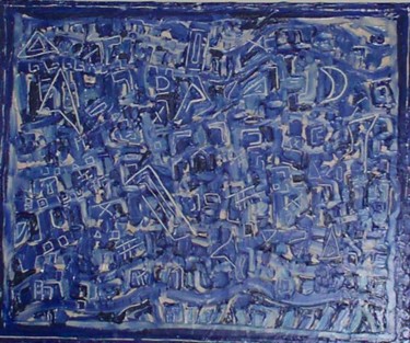 Pintura intitulada "pensa...mentos" por Marta Cordeiro, Obras de arte originais