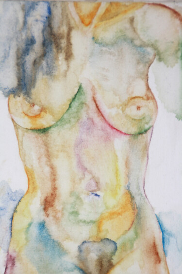 Pittura intitolato "Nudo1" da Marta Re, Opera d'arte originale