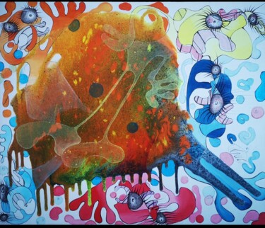 Картина под названием "En busca emocional" - Marta Ubierna, Подлинное произведение искусства, Масло