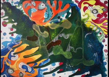 Pintura titulada "Diversidad" por Marta Ubierna, Obra de arte original, Oleo