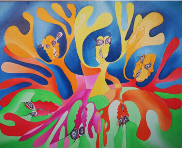 Pintura titulada "Inmensa realidad" por Marta Ubierna, Obra de arte original, Oleo