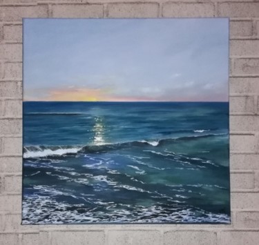 Картина под названием "морской пейзаж" - Марта Яковлева, Подлинное произведение искусства, Масло